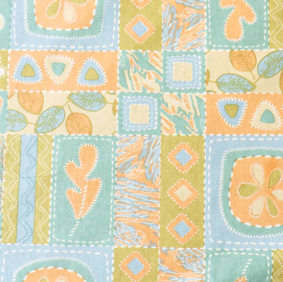 Abstract Orange - Flat I Fitted Bedsheet (100x108 Inches)