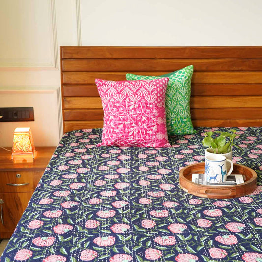 Kamal - Kantha Stitch Bedcover
