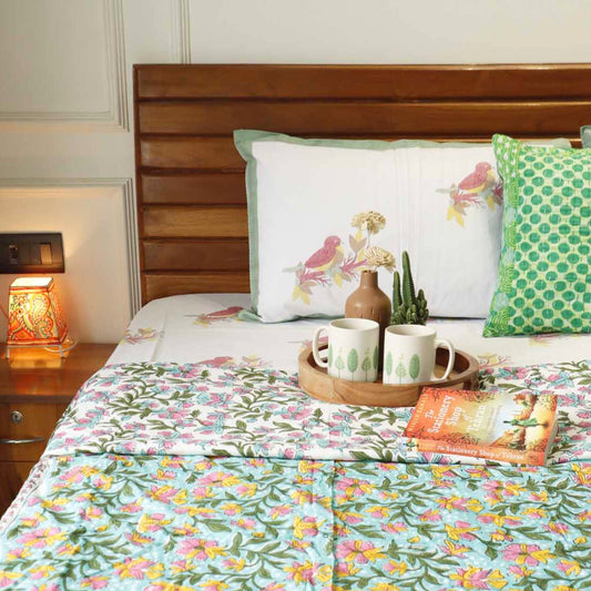 Double Bed Hand Block Print Mul Dohar – Sehej