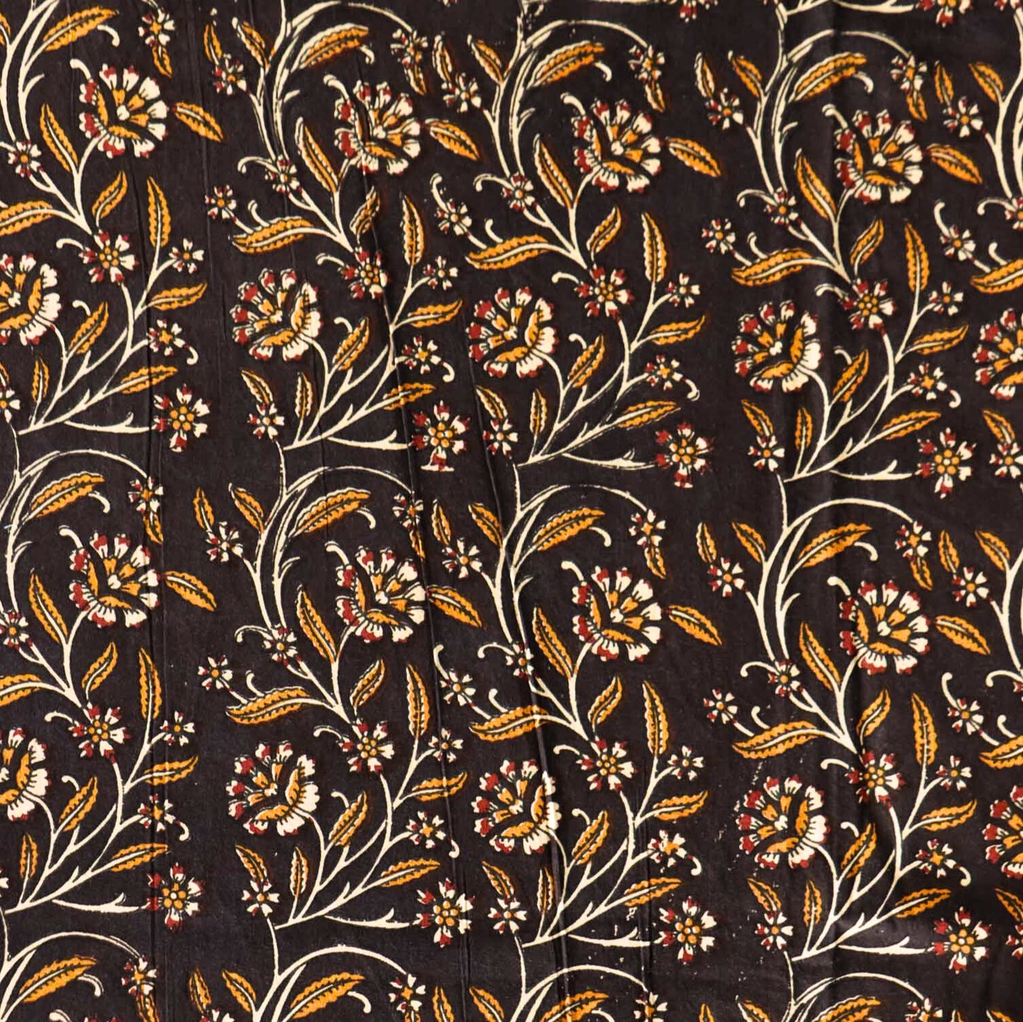 Kalamkari Black s - Flat I Fitted Bedsheet (108x108 Inches)