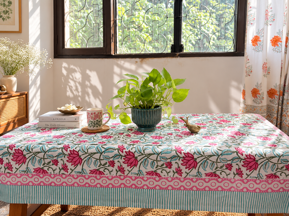 Pakeezah - Hand Block Printed Center Table Cover