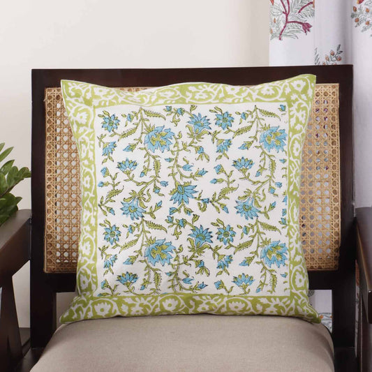 Jashn - E - Bahara -  Hand Block Cushion Cover