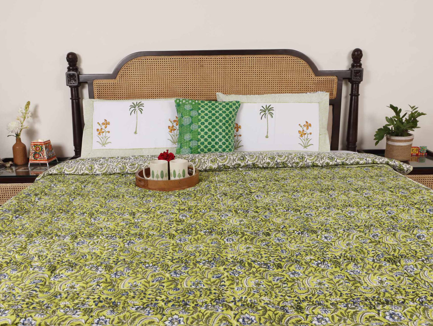 Phulwari - Handblock Razai