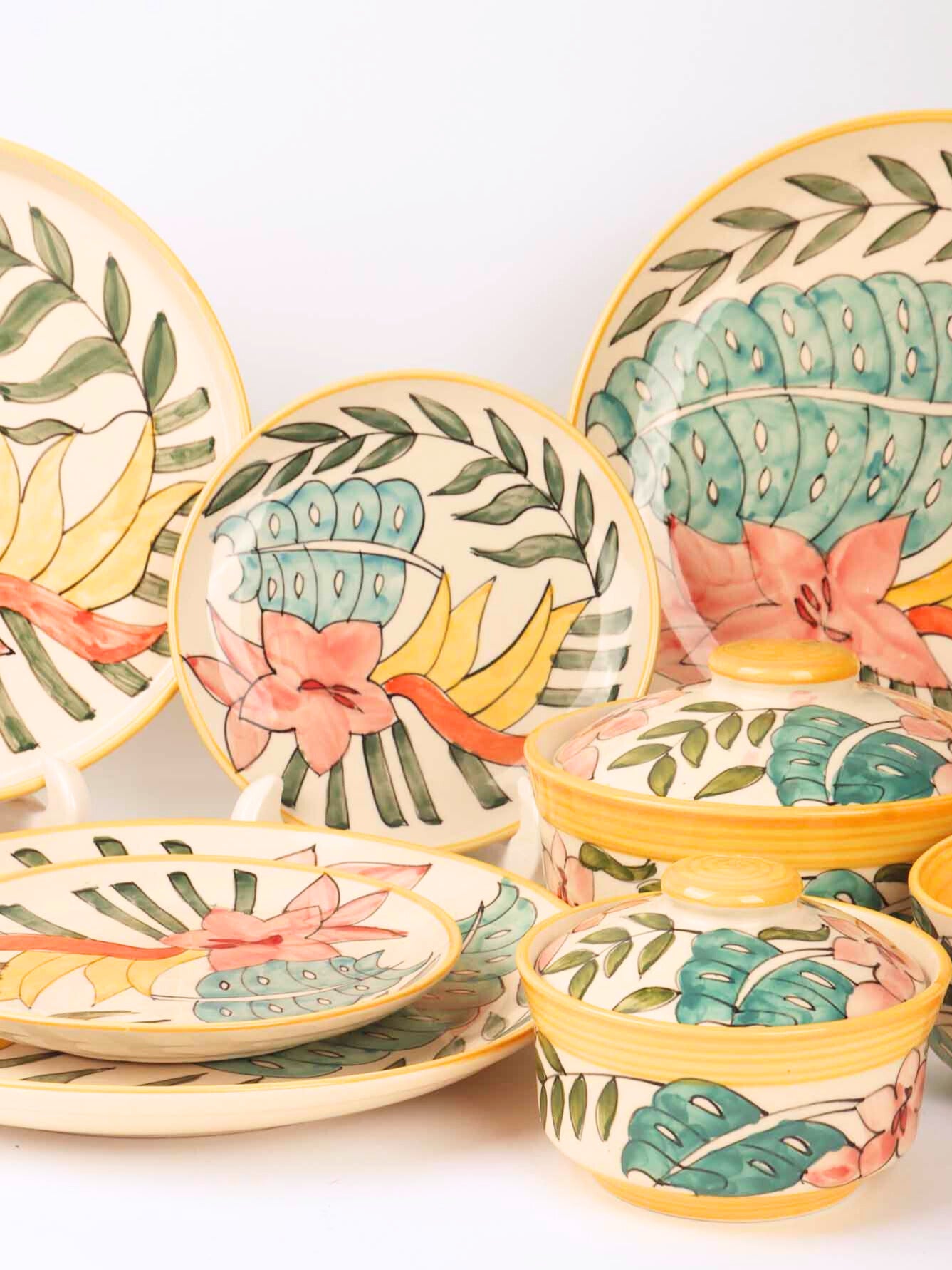 Spring Shades - Dinner Set for 2 - Set of 14