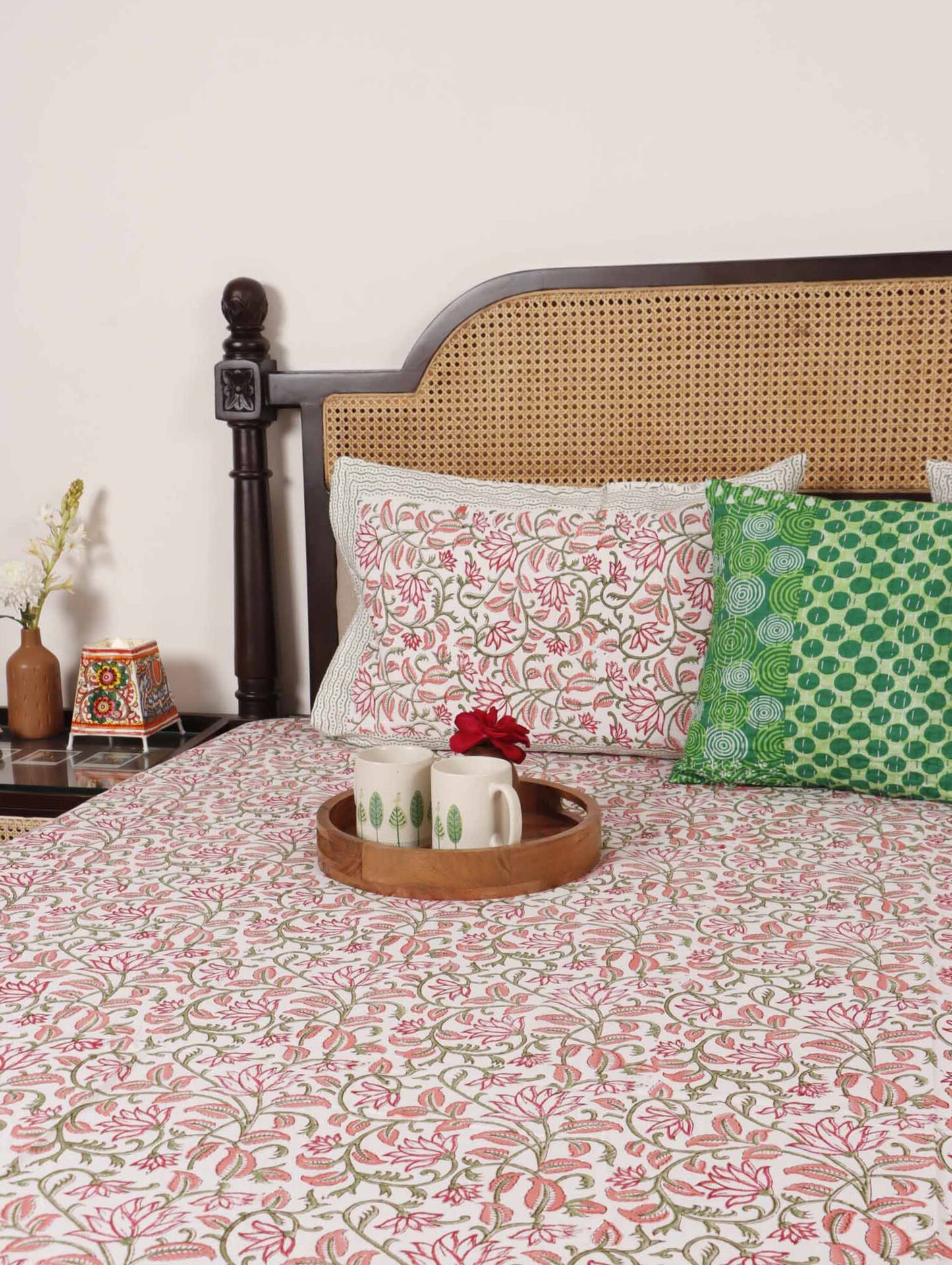 Rugmini - Handblock Bedsheet (90x108 Inches)