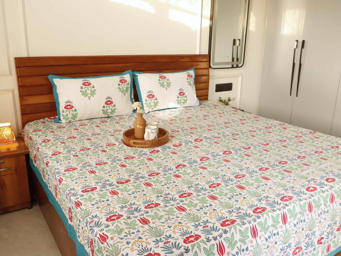 Lotus - Flat I Fitted Bedsheet (100x108 Inches)