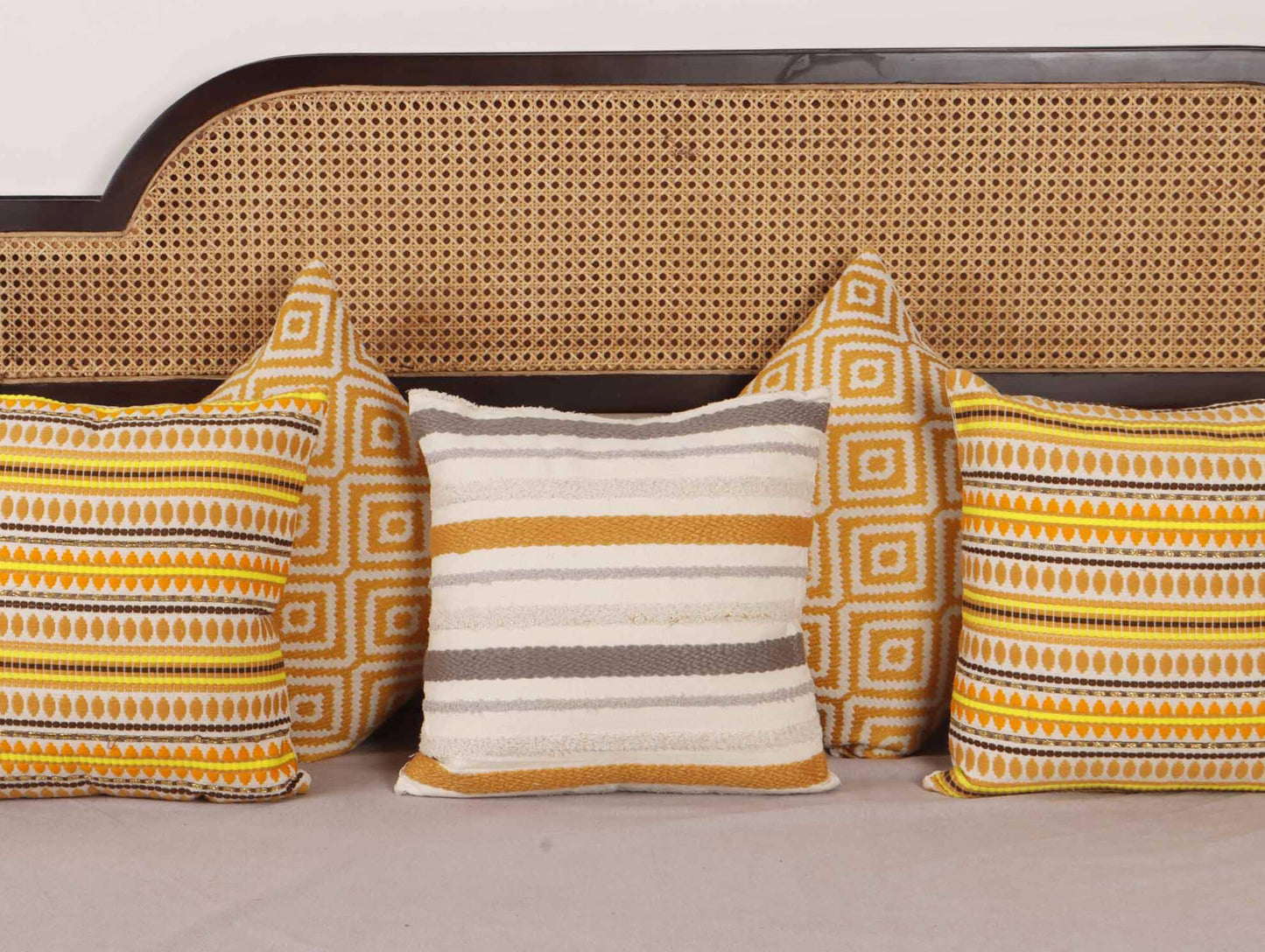 Shades Of Yellow - Cushion Covers - Set of 5