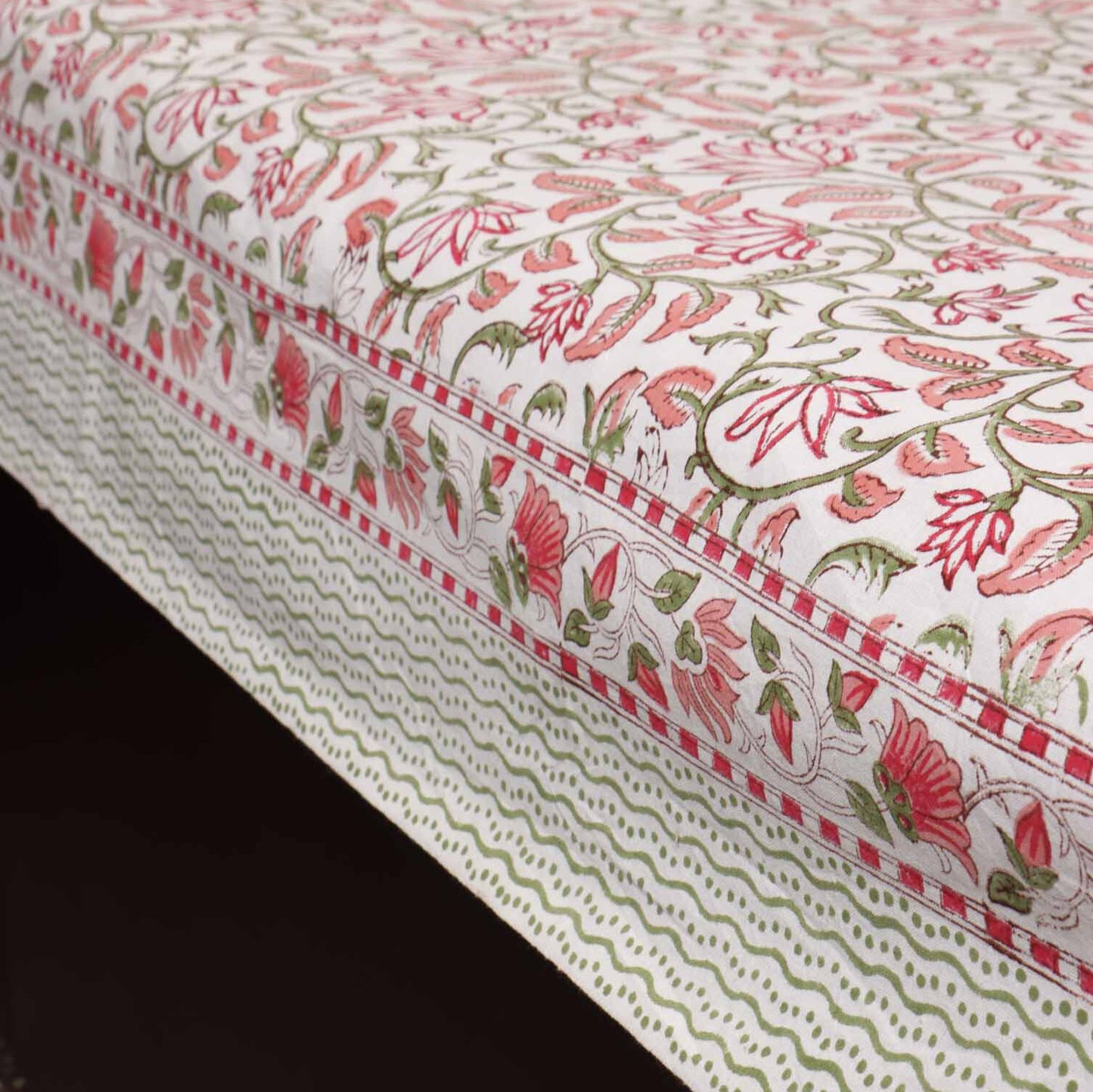 Rugmini - Handblock Bedsheet (90x108 Inches)