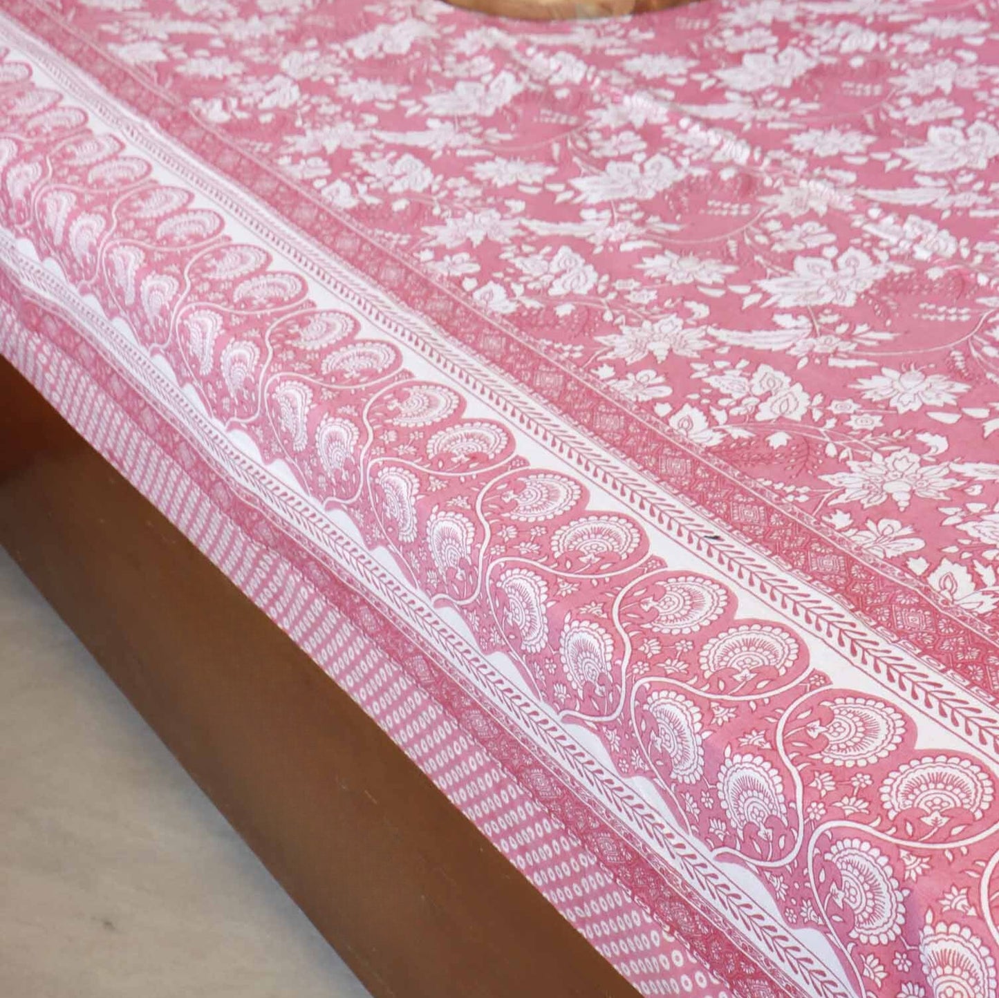 Rooh Afza  Flat I Fitted Bedsheet (90x108 Inches)