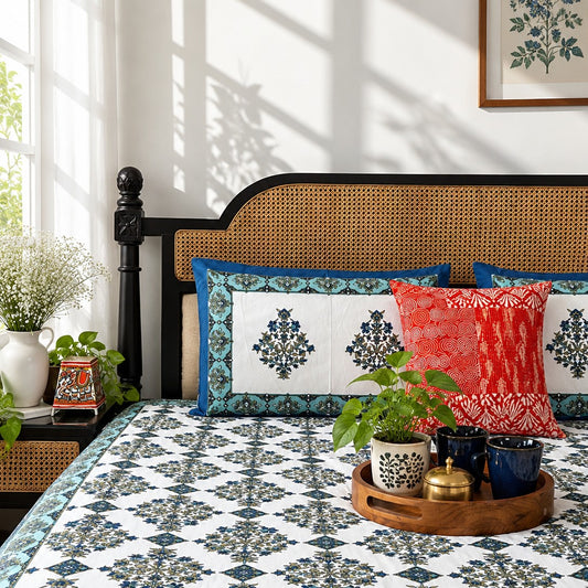 Muskan Blue - (120 x 120 Inches)
