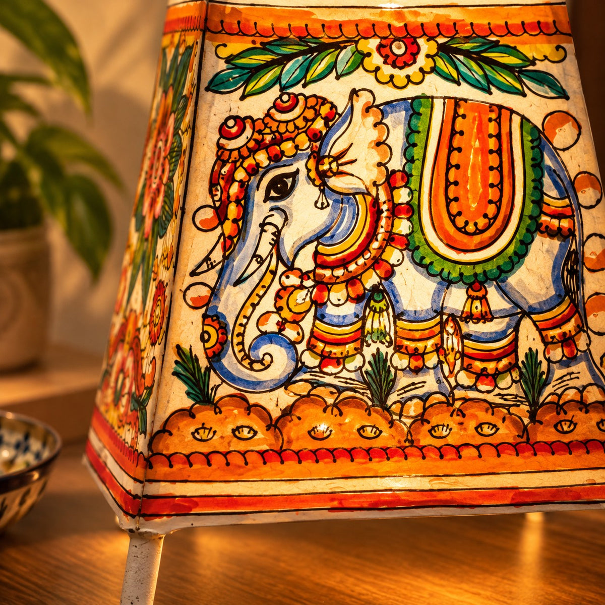 Leather Lamp - Haathi