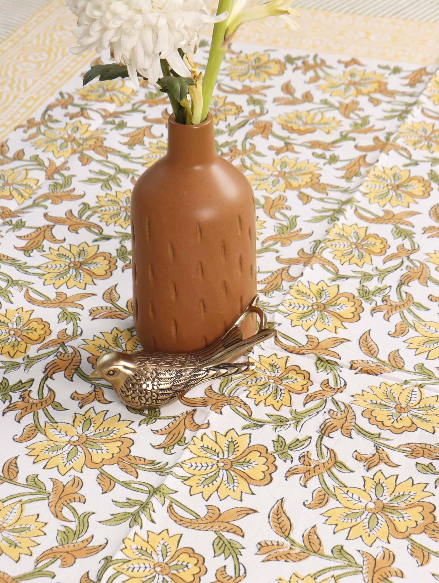 Avika -  Hand Block Printed Center Table Cover