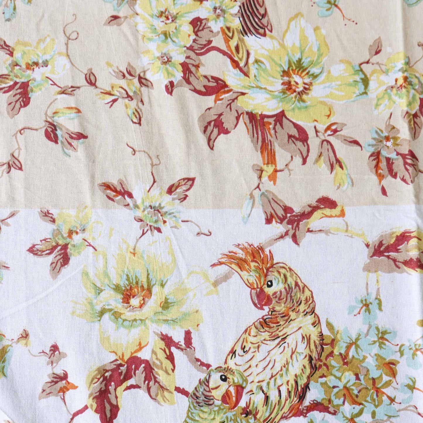 Panchi - Peach Flat I Fitted Bedsheet (108x108 Inches)
