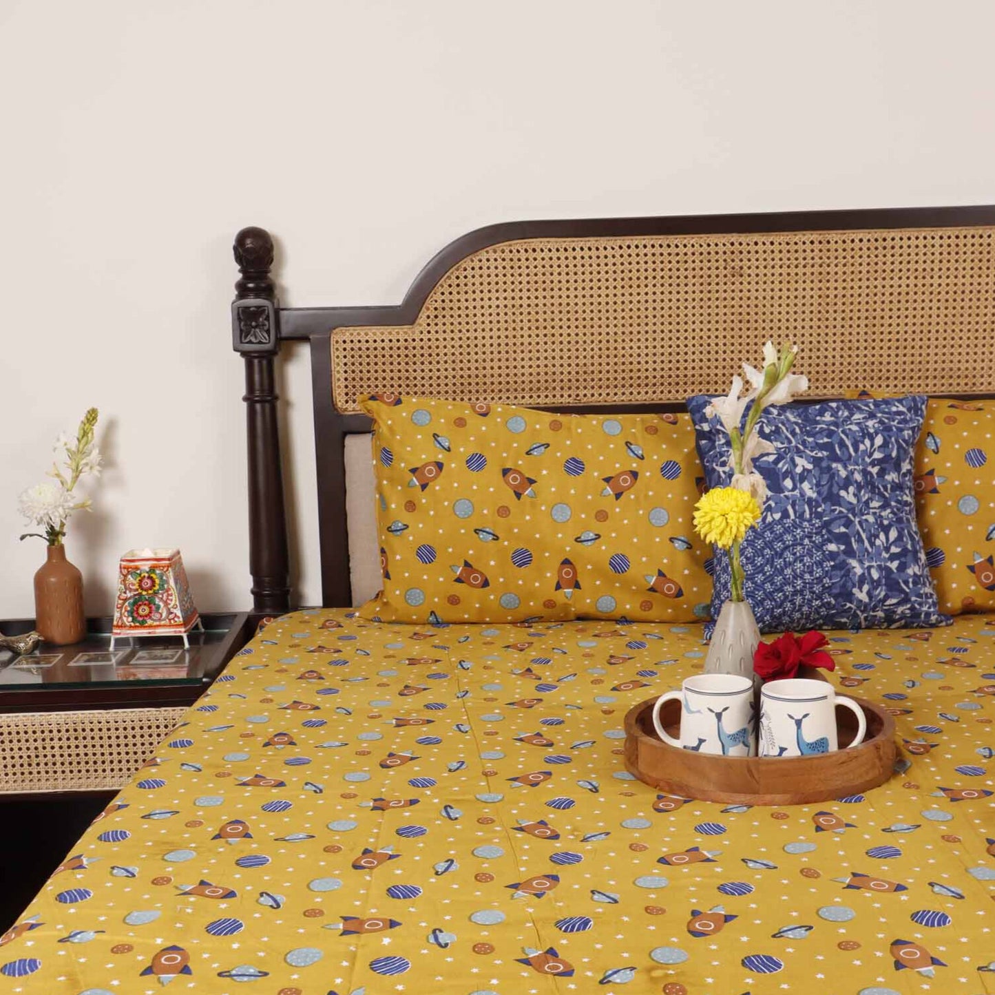 Rocket - Single Bed Bedsheet (60x90 Inches)