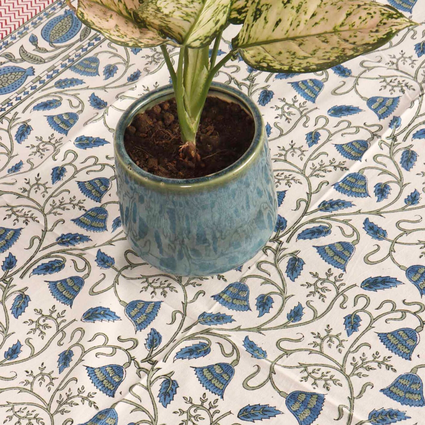Vasundhara  Hand Block Printed Center Table Cover