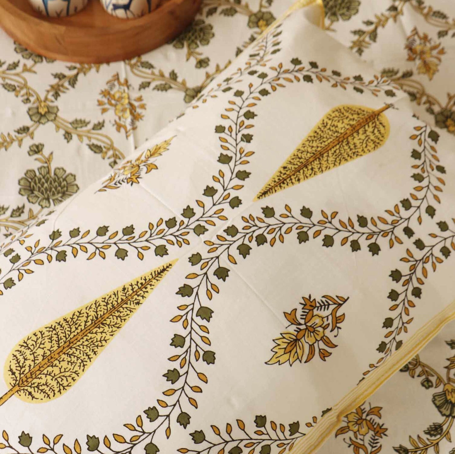 Khushamadeed Yellow - Single Bed Bedsheet (60x90 Inches)