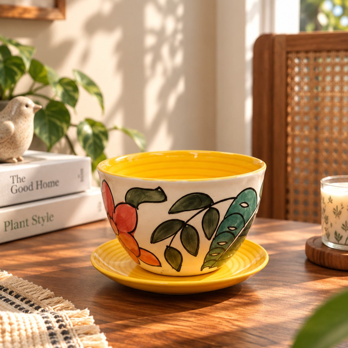 Spring Shades II Planter with Drain Plate