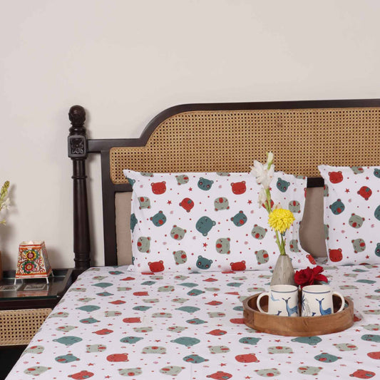 Bear - Bedsheet (90x108 Inches)