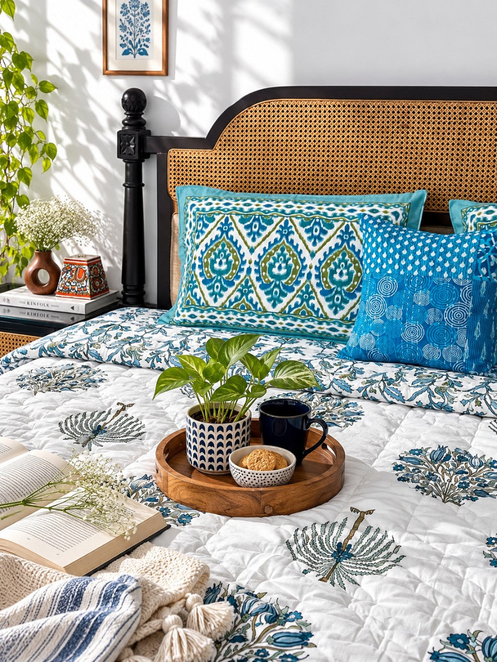 Ananta Blue - Double Bed Quilt