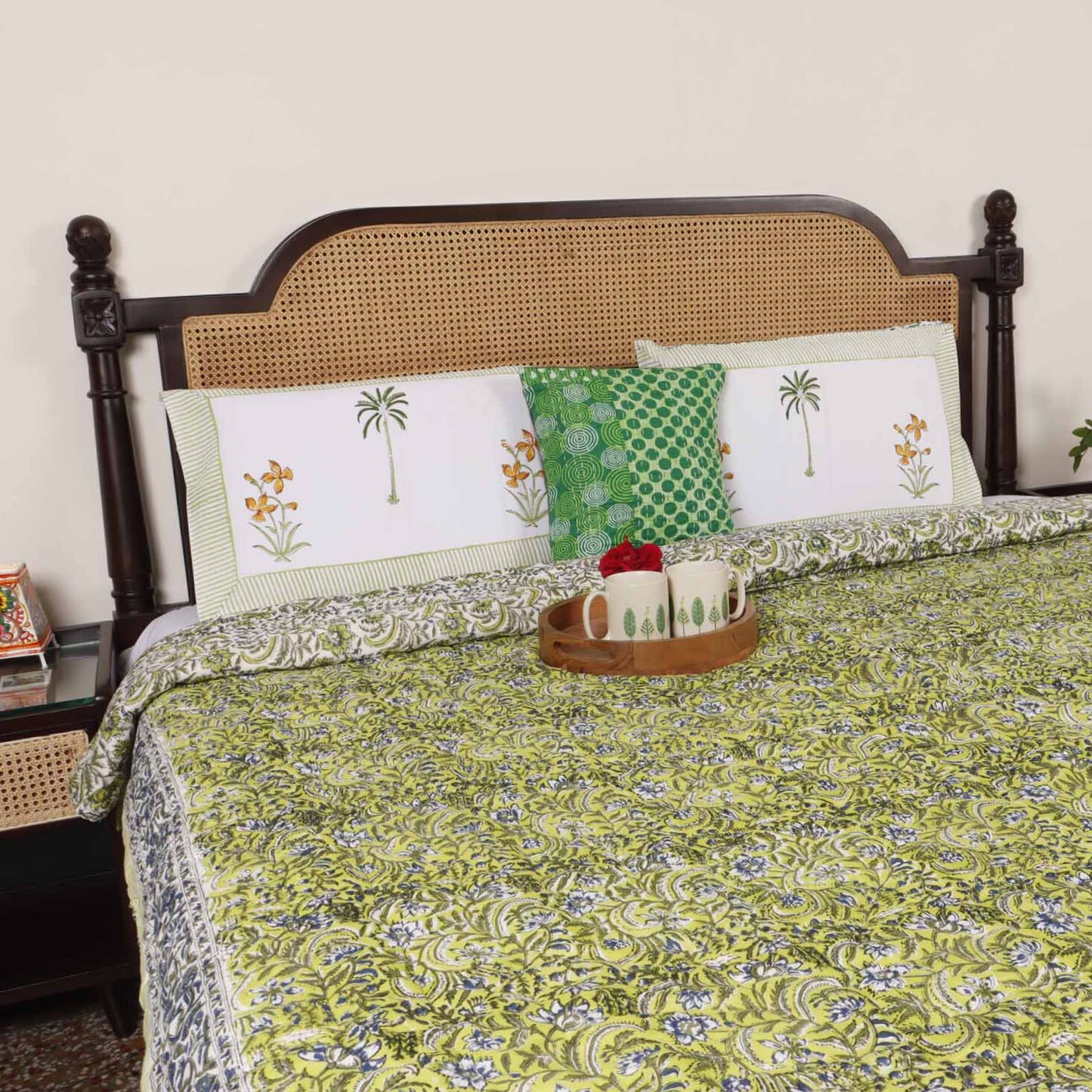 Phulwari - Handblock Razai