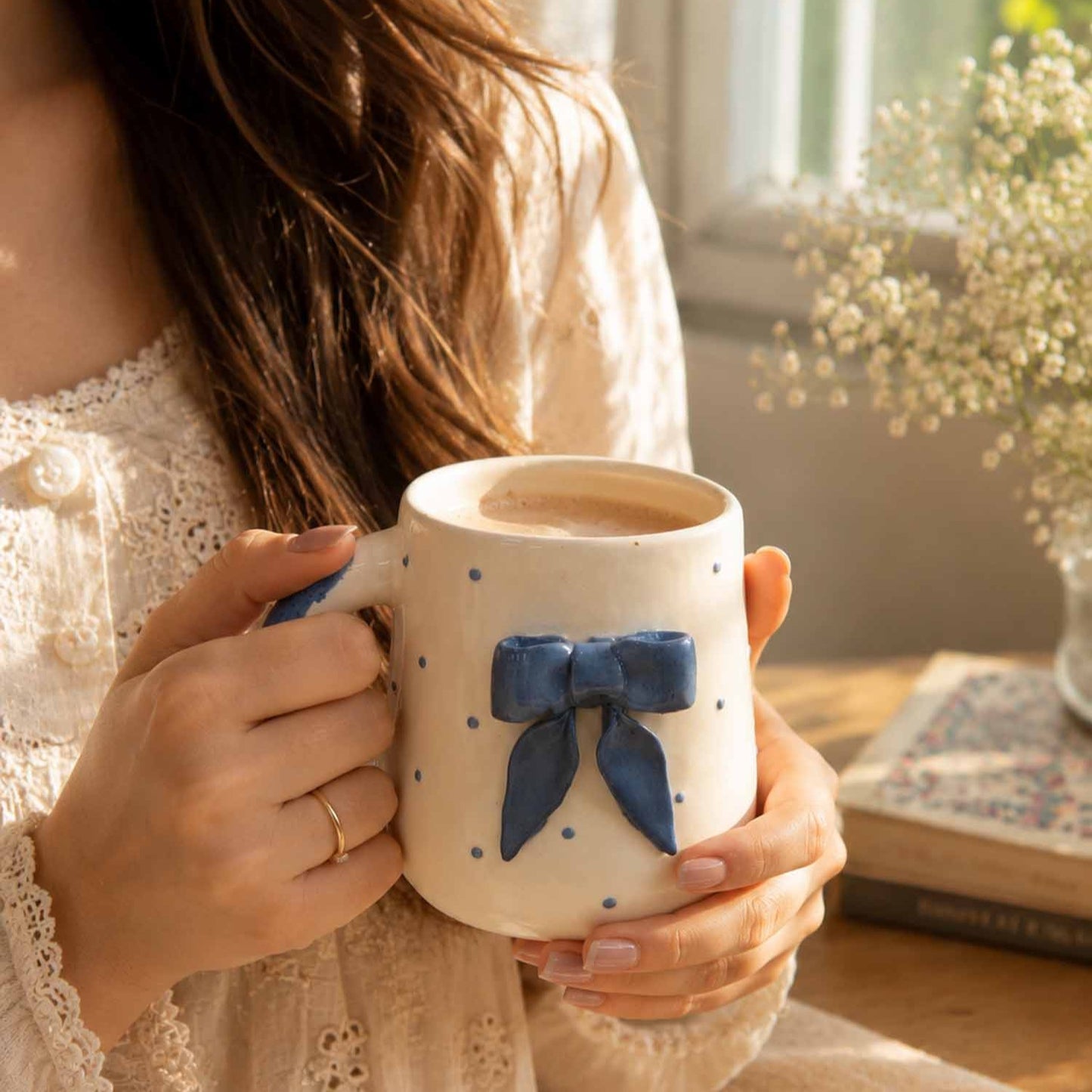 Mug With A Bow blue