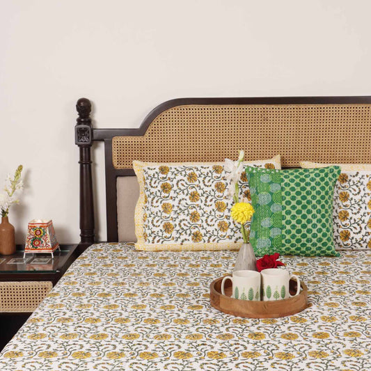 Meera - Handblock Bedsheet ( 90x108 Inches)
