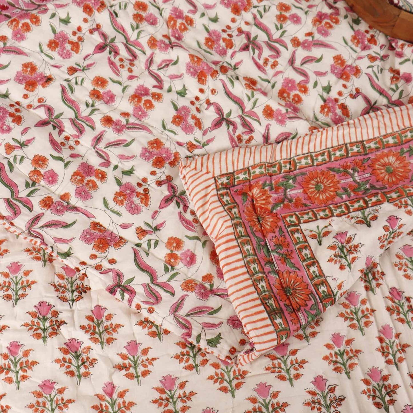 Fitoor - Hand Block Single Bed Razai