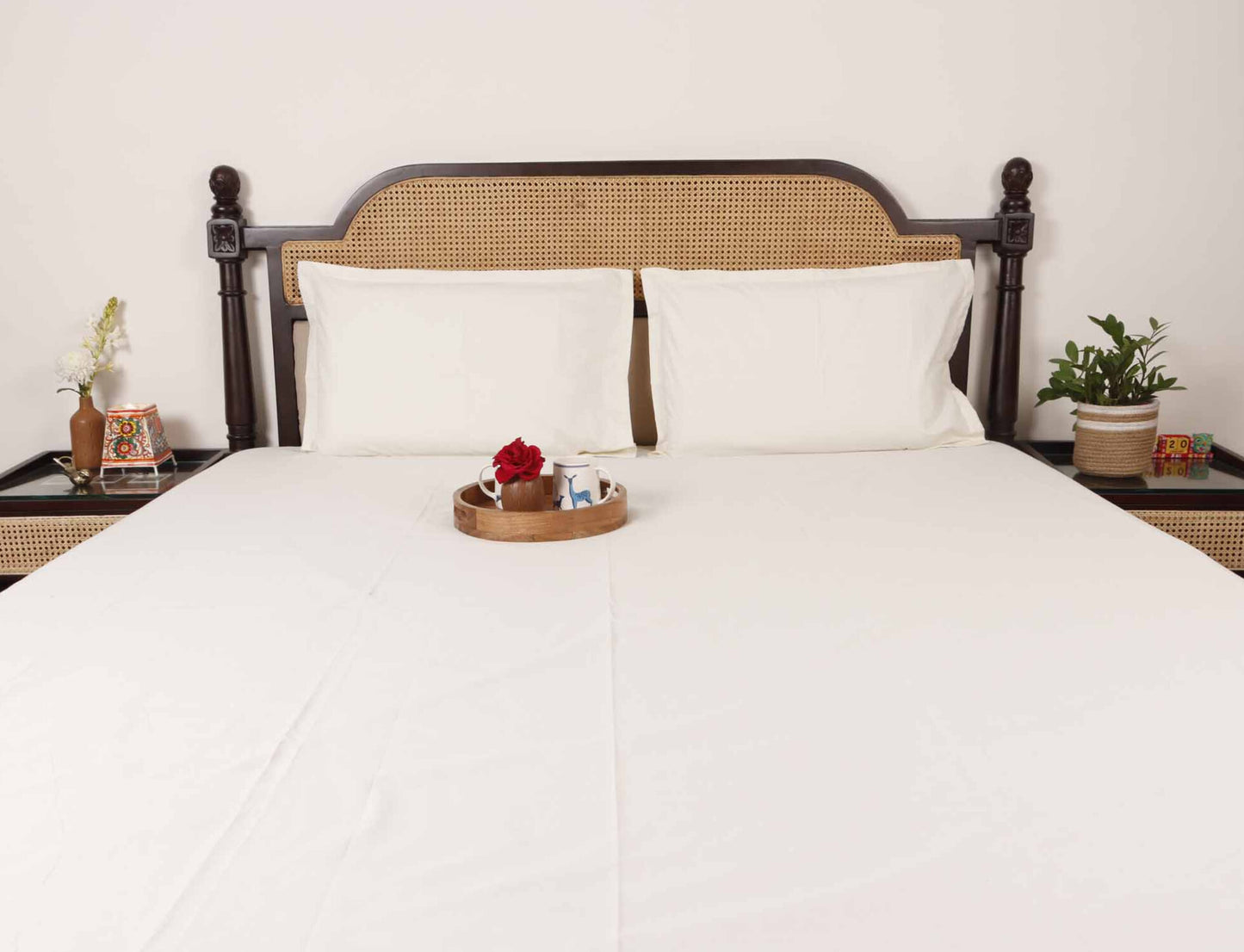 Pearl White - Bedsheet (108x108 Inches)