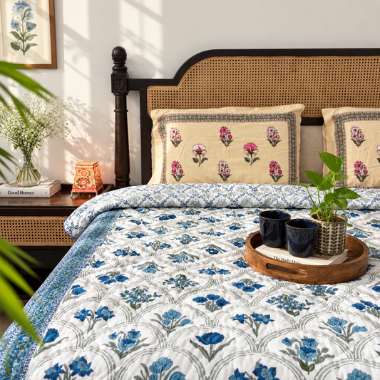 Ambarsariya blue  - Double Bed Razai/ Comforter