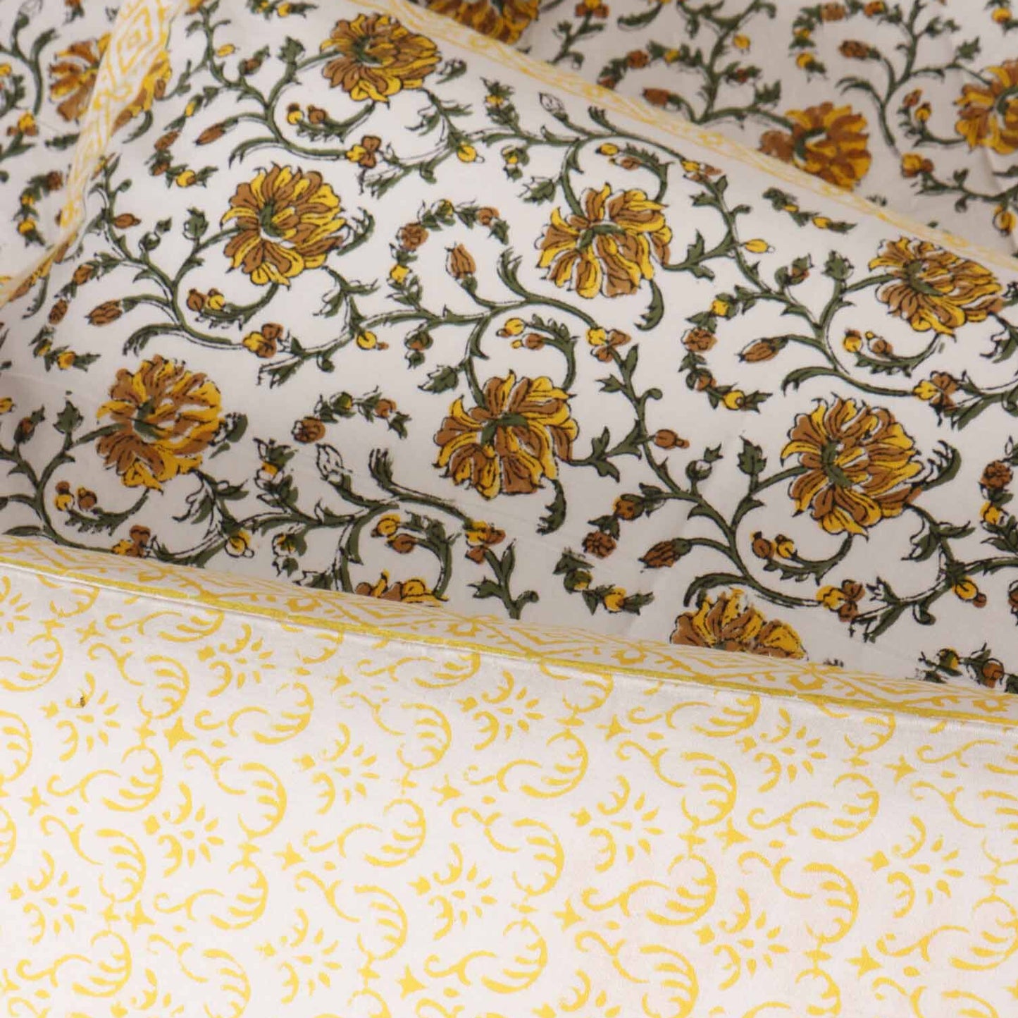 Meera - Handblock Bedsheet ( 90x108 Inches)