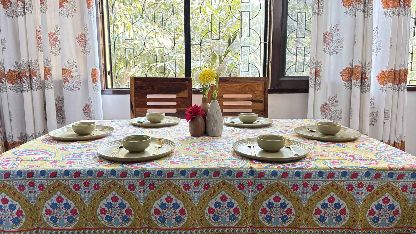 Navya - Six seater Dining Table Cover