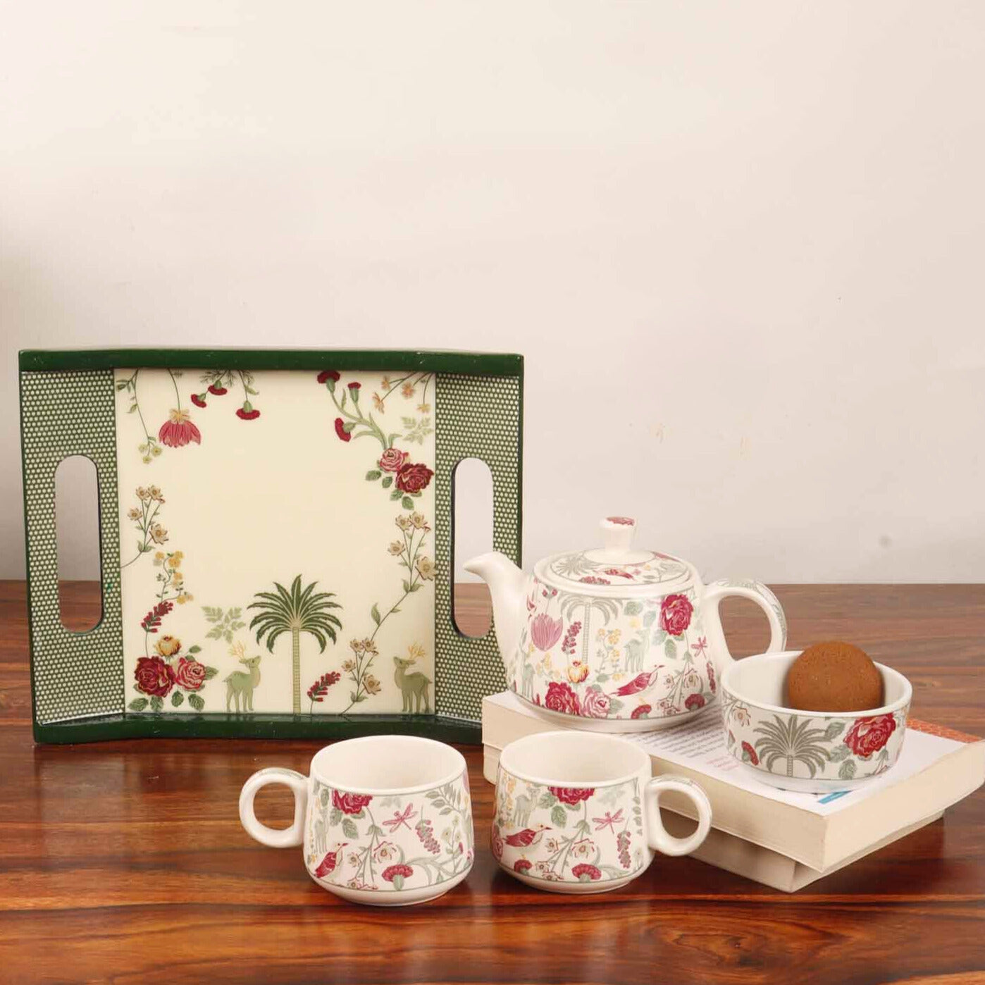 Sukoon Tea Set Floral - Set of 5
