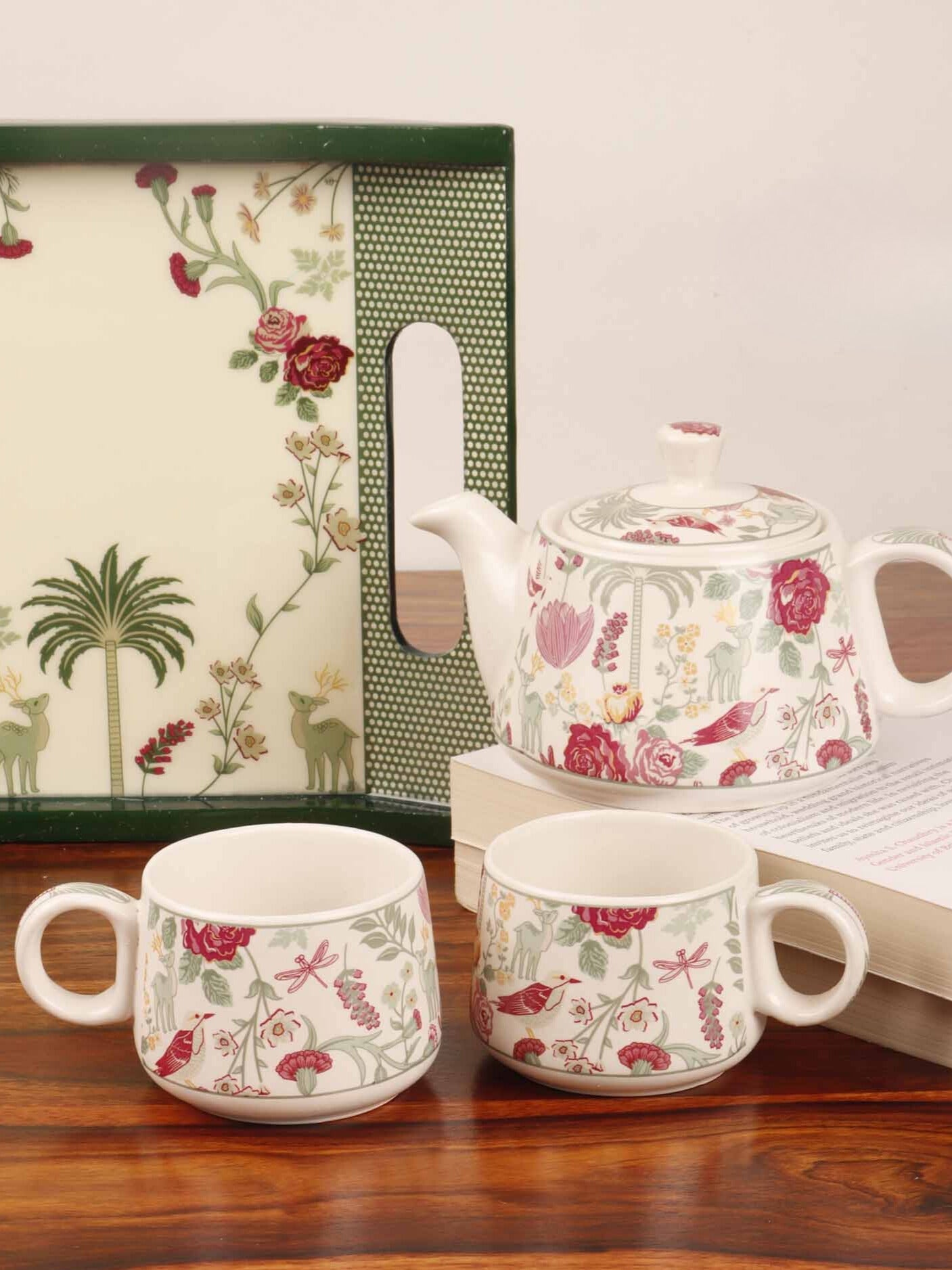 Sukoon Tea Set Floral - Set of 5