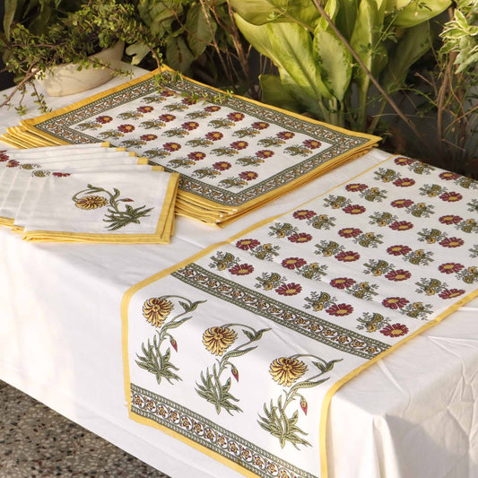Magnolia - Table Runner, Table Mats and Napkins