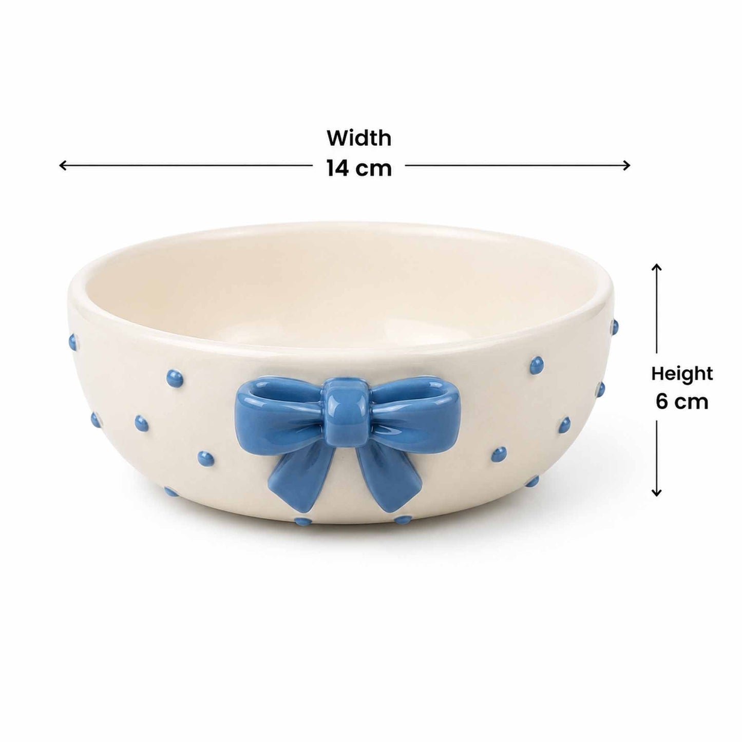 Bowl With A Bow - Blue