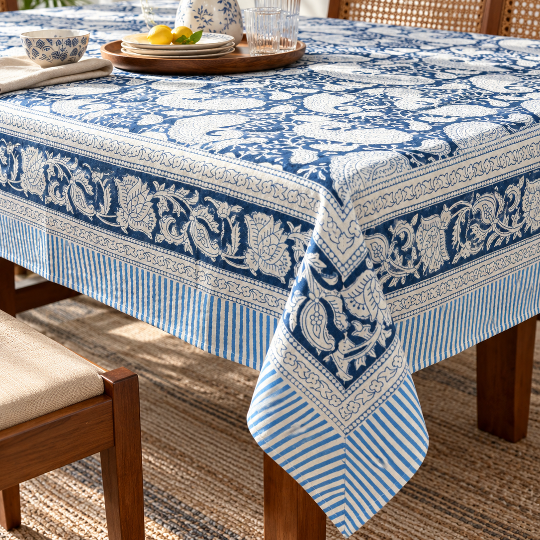 Neel Kamal - Hand Block Printed Center Table Cover