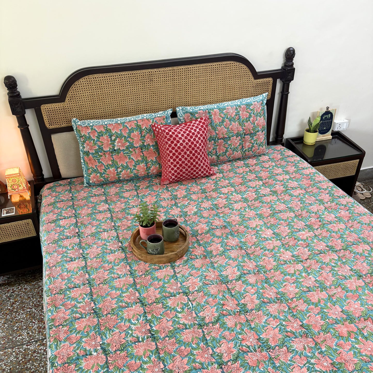 Prakriti - Handblock Bedsheet (90 x 108 inches)