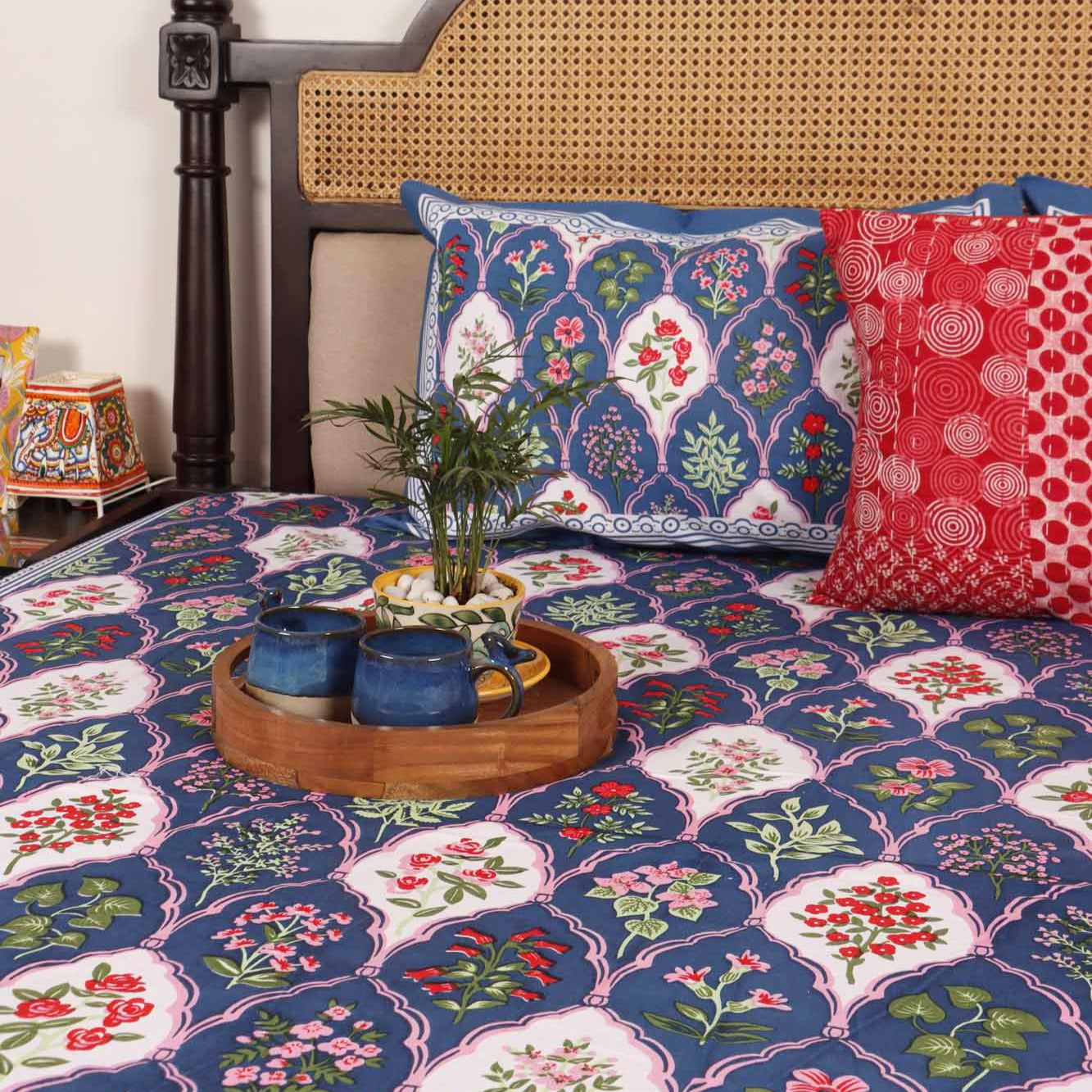 Rangrez Purple – Flat I Fitted Bedsheet (90x108 Inches)