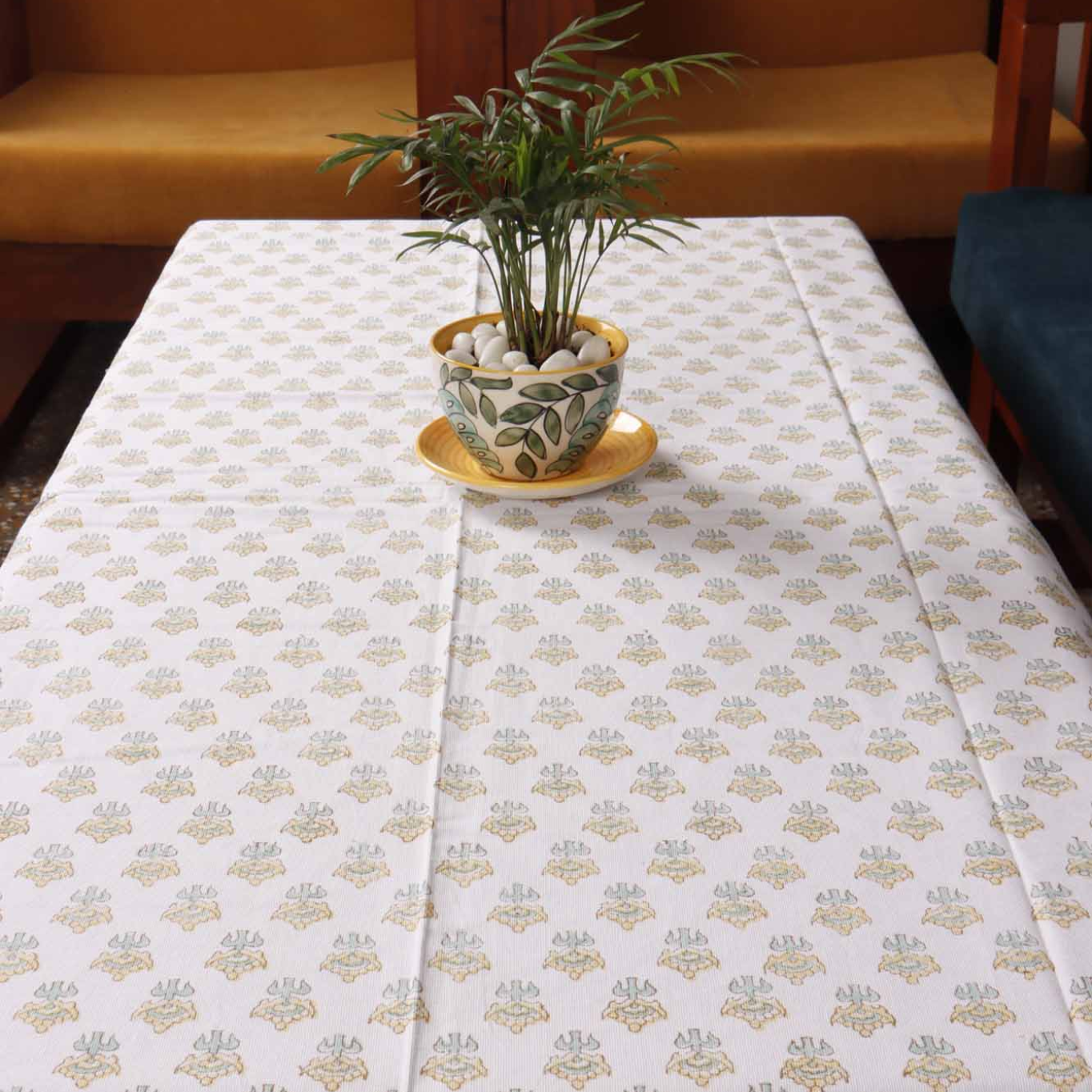 Amala - Hand Block Printed Center Table Cover