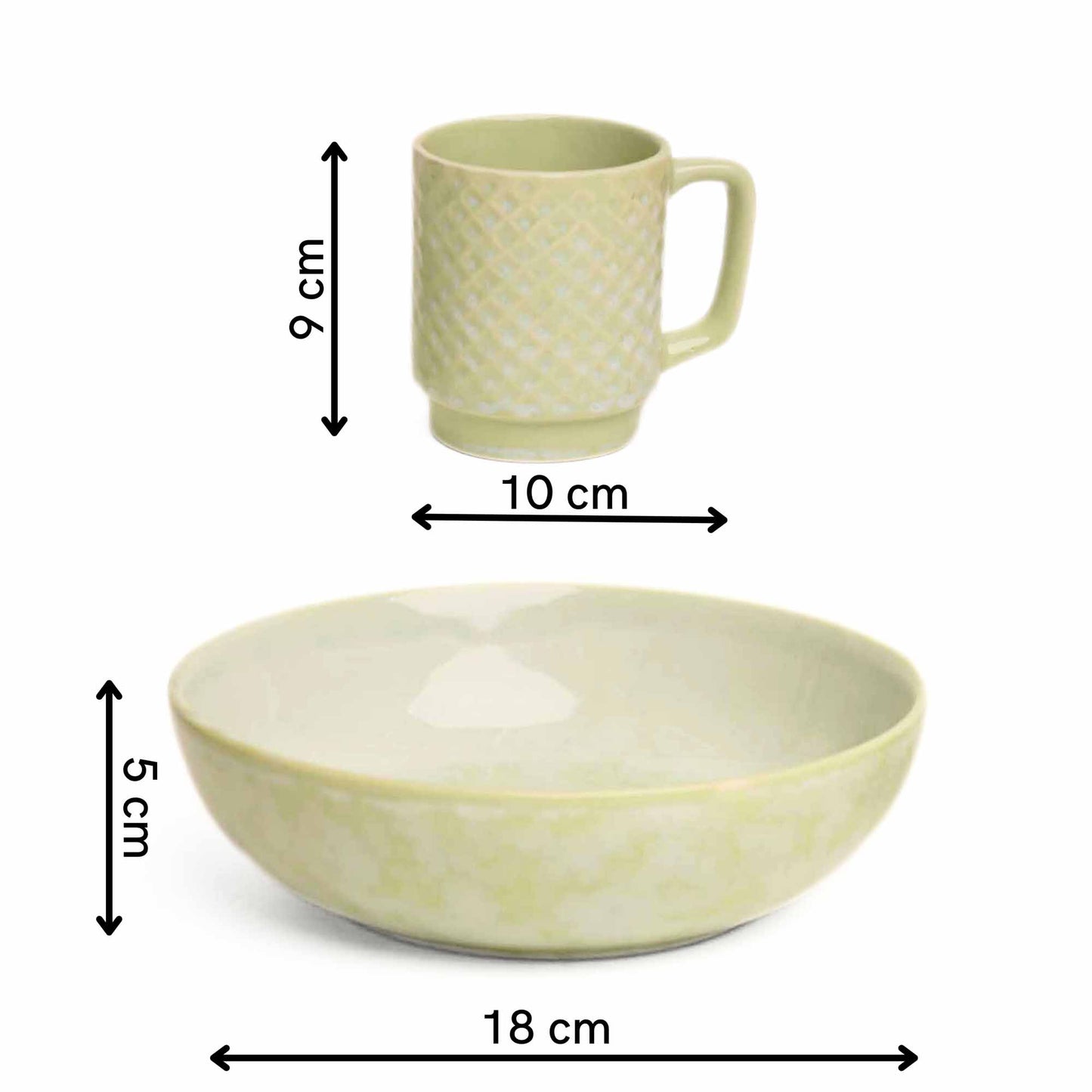 Morning Glory Breakfast Set - A Bowl & A Mug