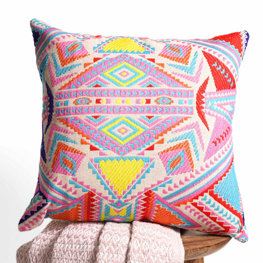 Chromatic Charisma Jacquard Cushion Cover