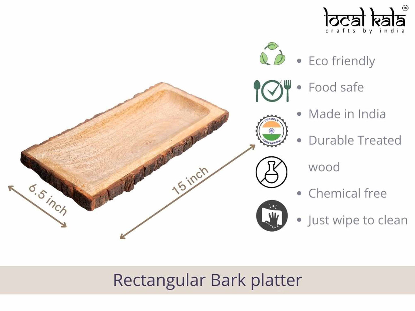 Bark Platter - Rectangular