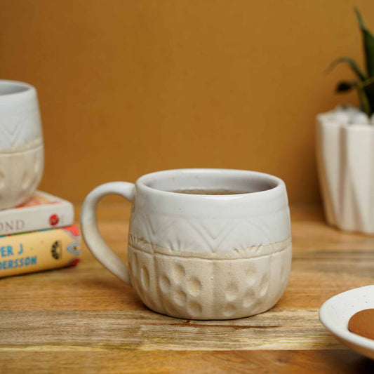 Earthy Matte Stout Hot Chocolate Mug - White