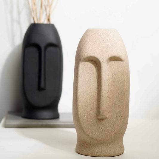 Premium Matte Nordic Face Vase