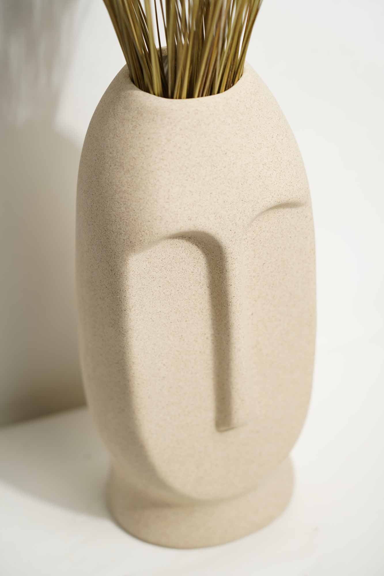 Premium Matte Nordic Face Vase