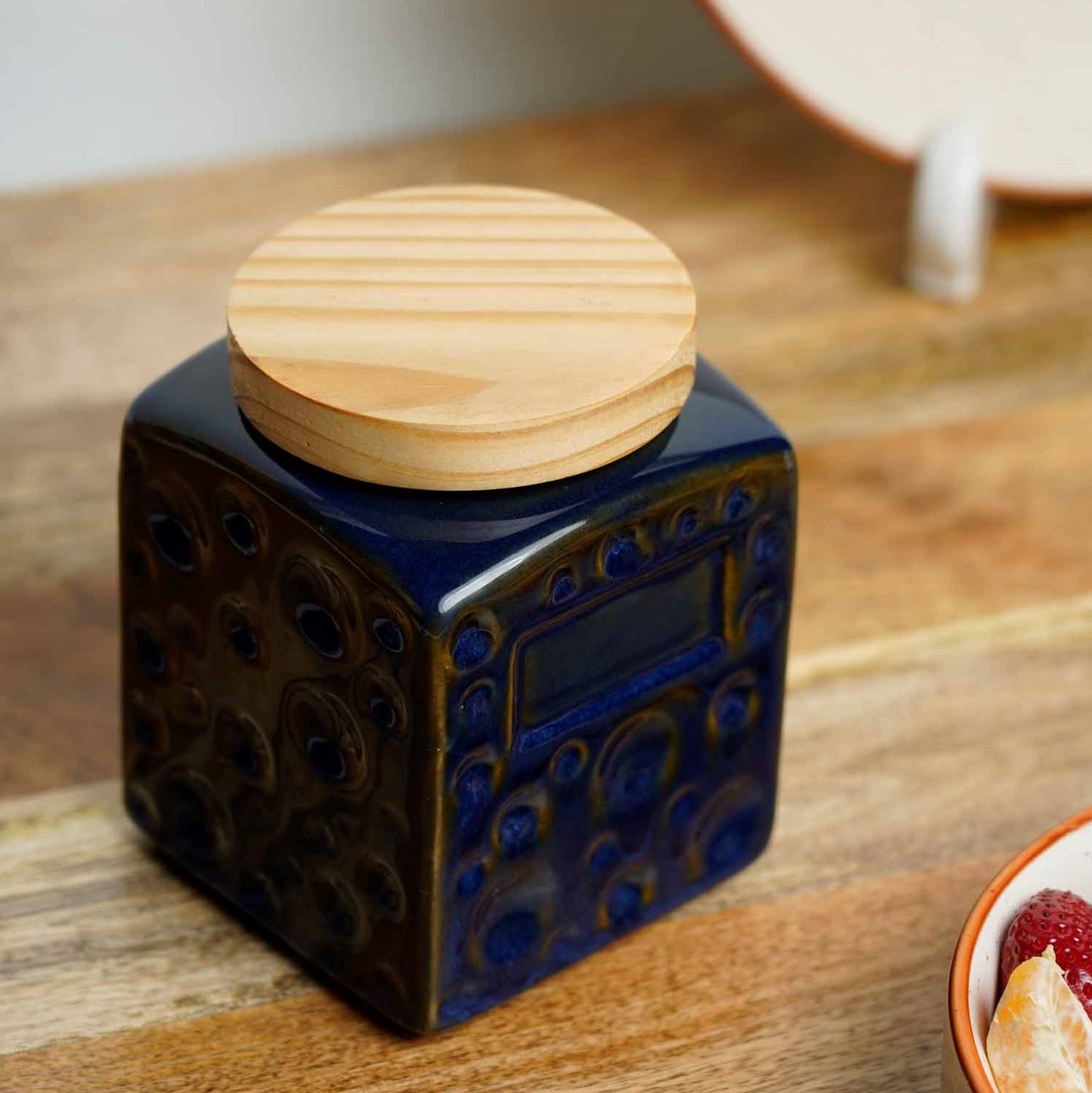 Versatile Storage Jar with Pine Wood Air - Tight Lid