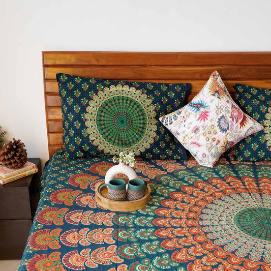 Mandala - Flat/Fitted Bedsheet (100x108 Inches)