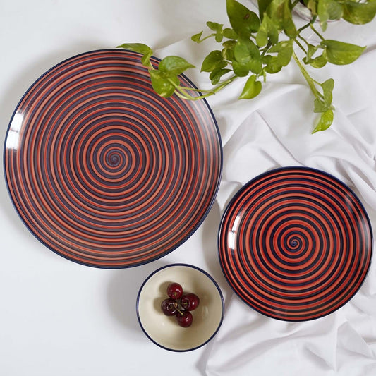 Cherry Red Dinner Plates - Set of 2