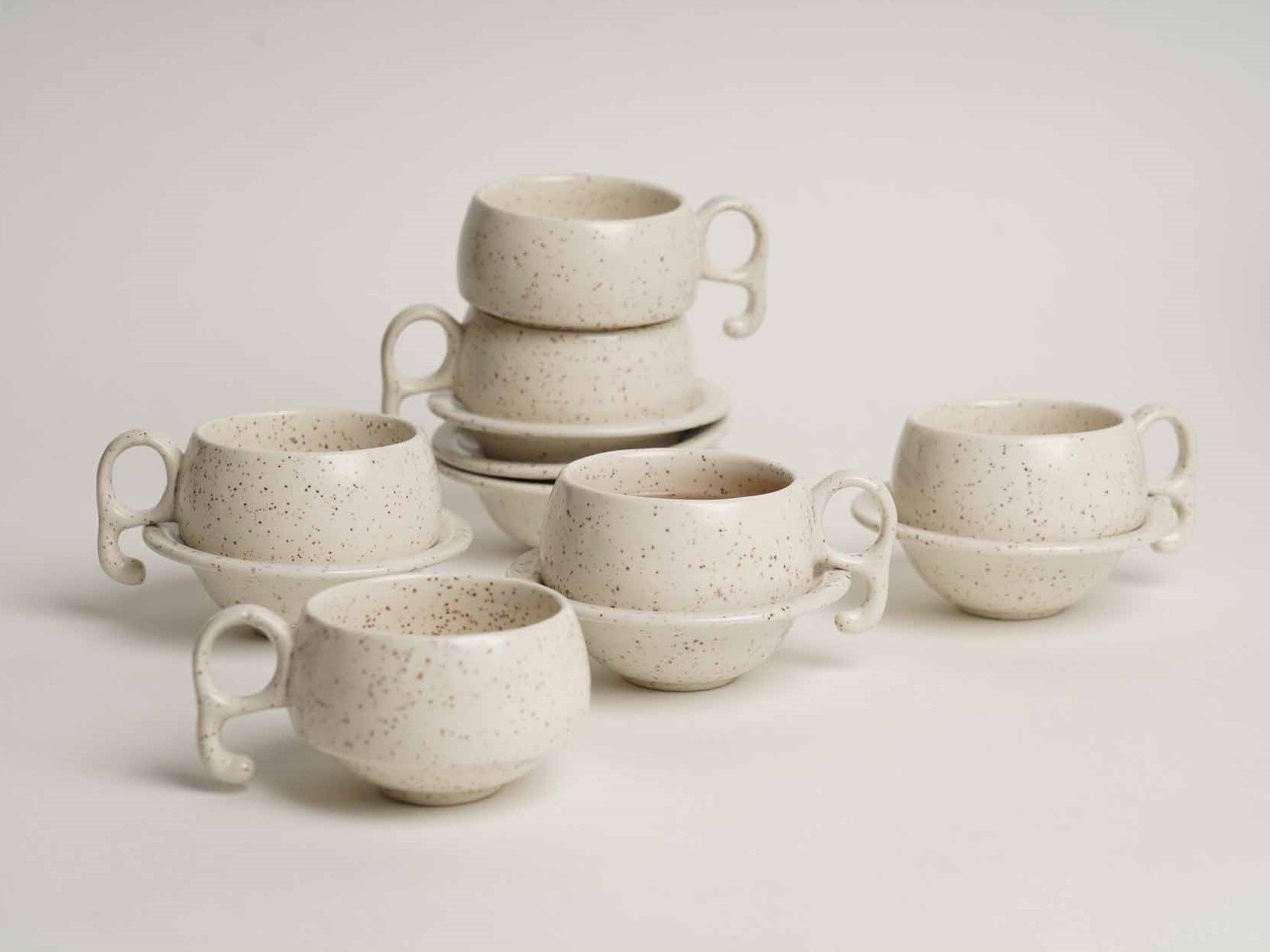 Cookie Crumble - Tea Set - Set of 6 Cups and 6 Saucers – Local Kala