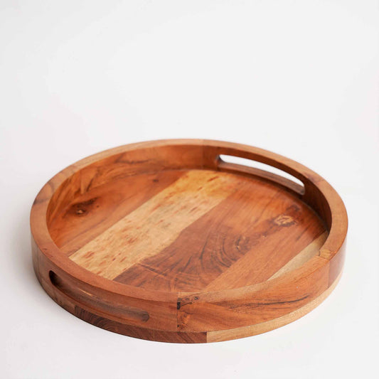 Circular Tray - Acacia Wood